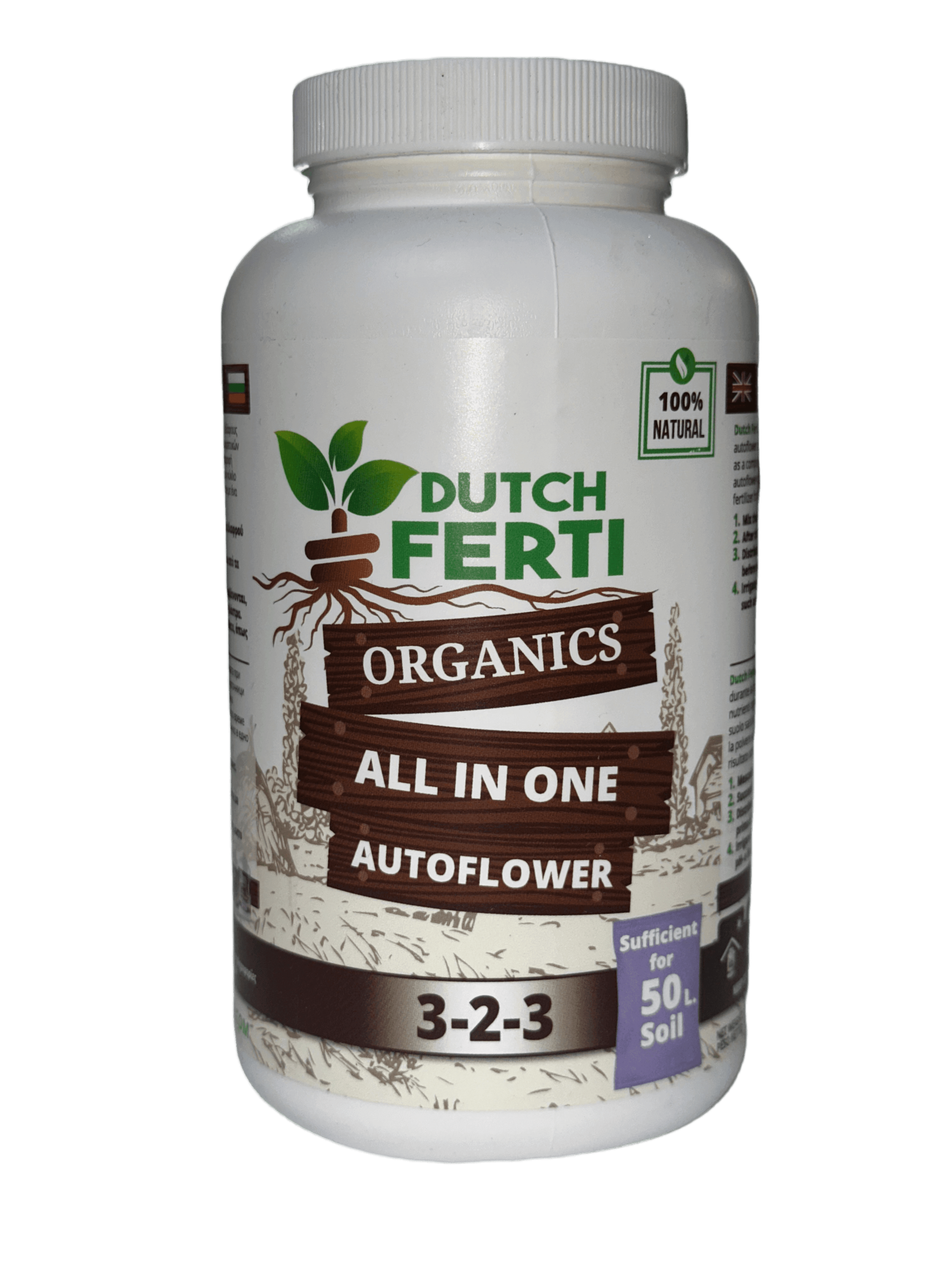 DUTCH FERTI ALL IN ONE AUTOFLOWER 390g - органско ѓубриво за раст и цвет