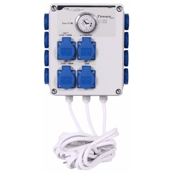 Timer Box II 12x600W (Grässlin Timer) 230V + Heating